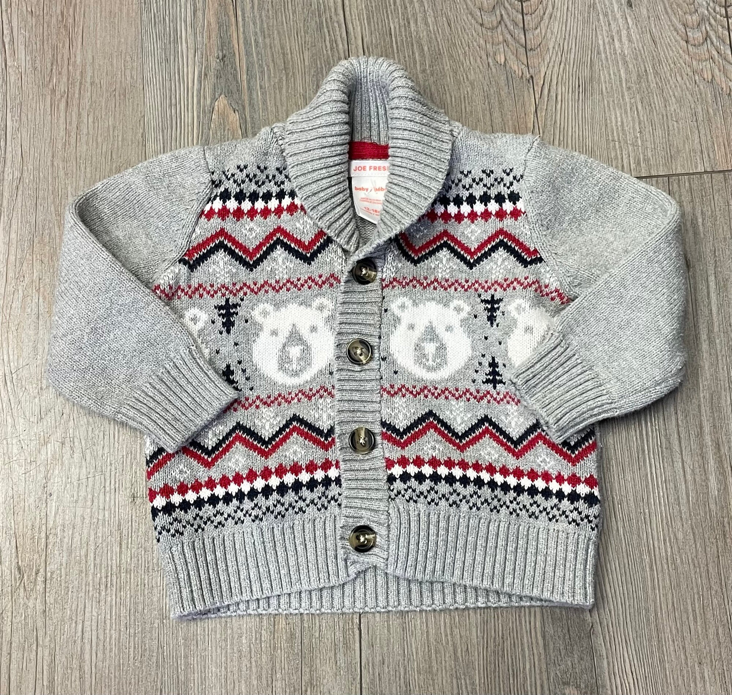 Grey Joe Fresh Knit Cardigan, 12-18M