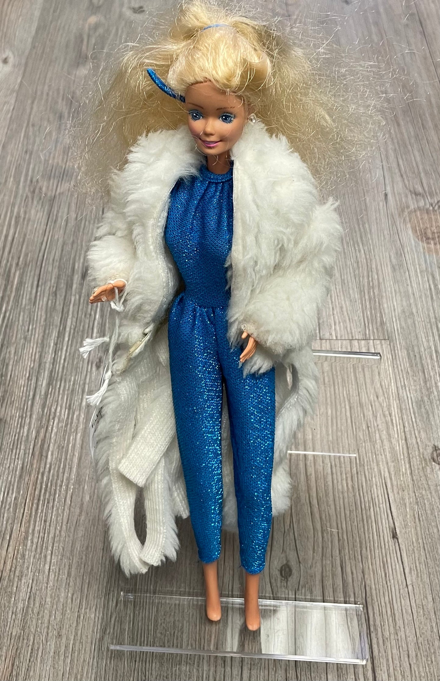 Blue Barbie -Fur Coat & Jumpsu, 1983