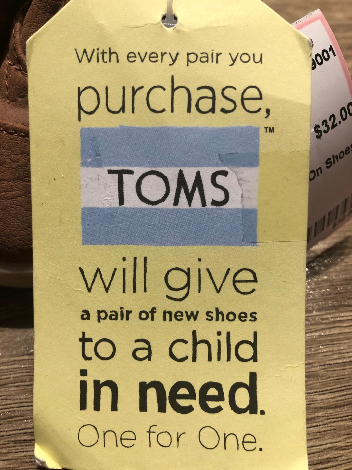 Brown Toms Slip On Shoes, 3T