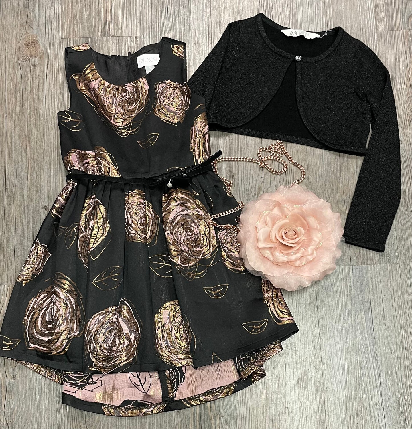 Black CP Dress And Shrug, 5Y