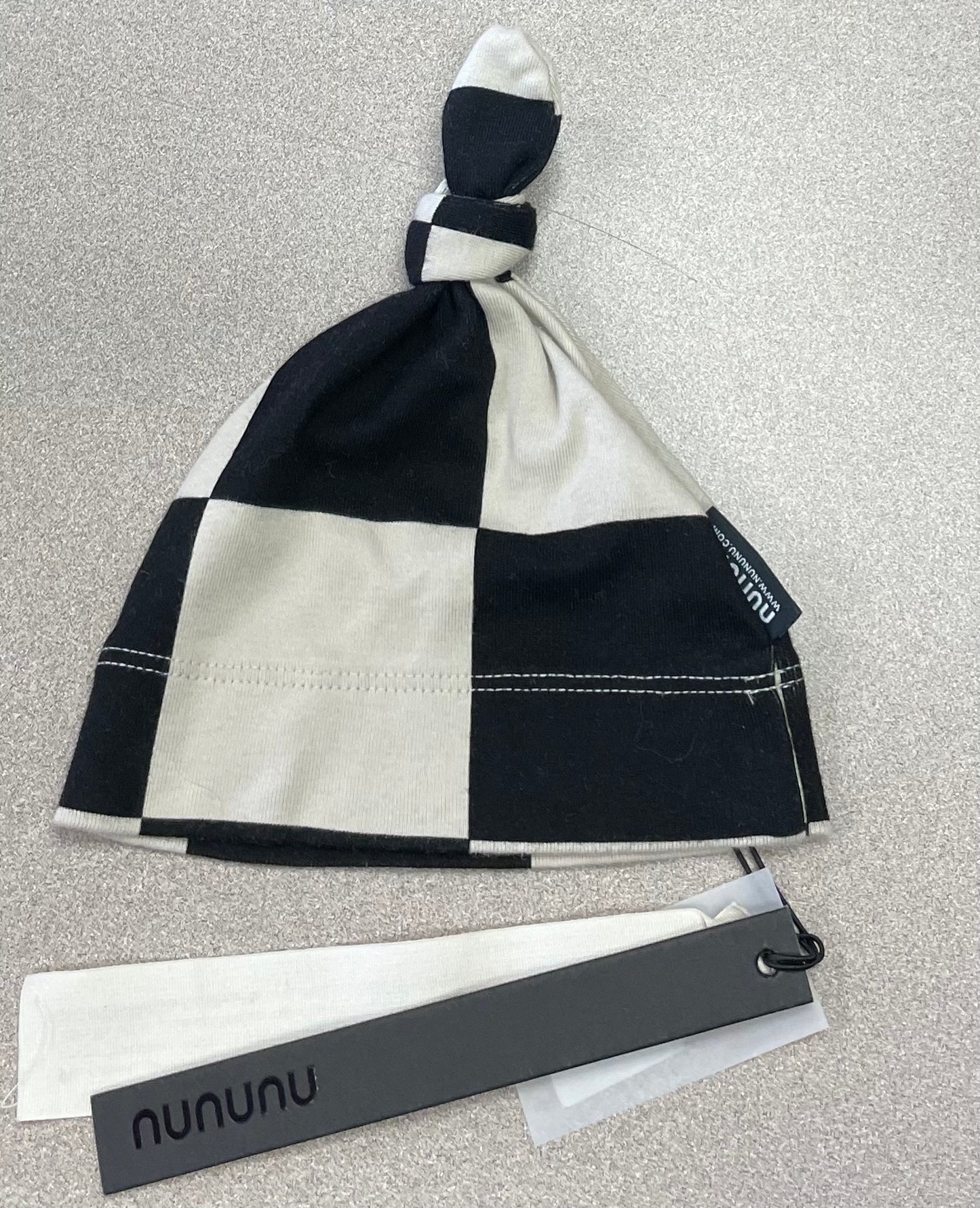 Blk/ivor Nununu Baby Hat, 3-6M