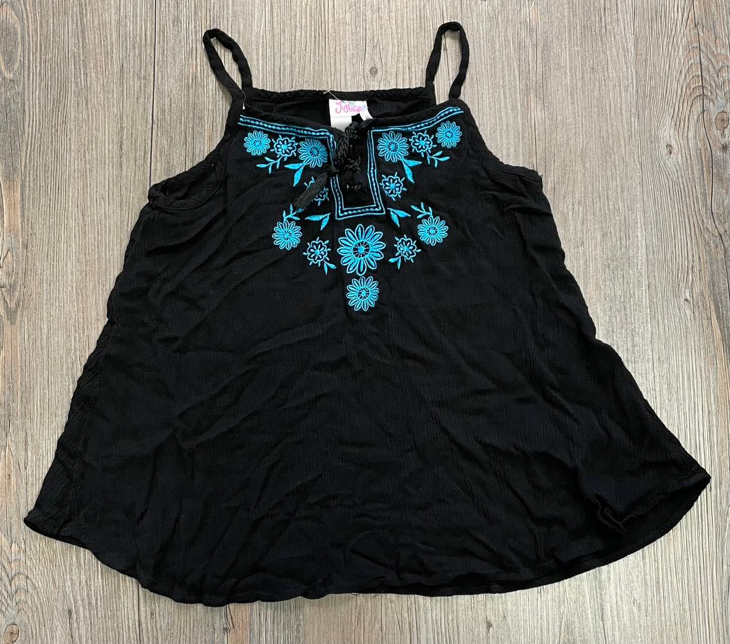 Black Justice Tank Top, 16Y