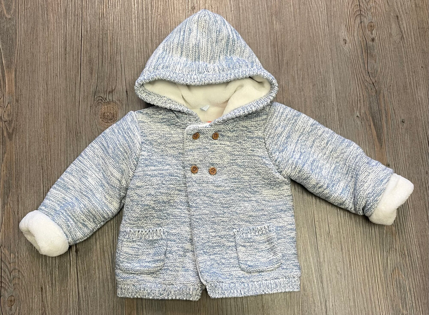 Blue Losan Knit Fleecelined, 6-9M