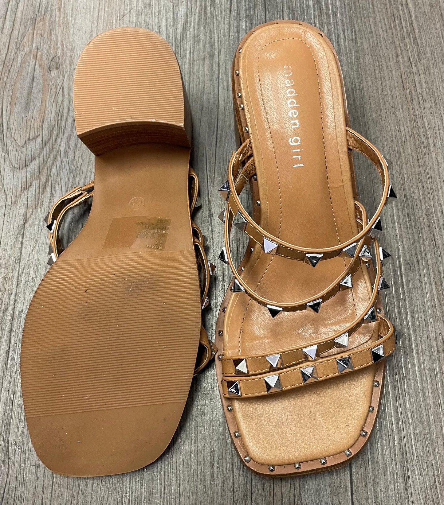 Tan Madden Girl Sandals, 6.5Y