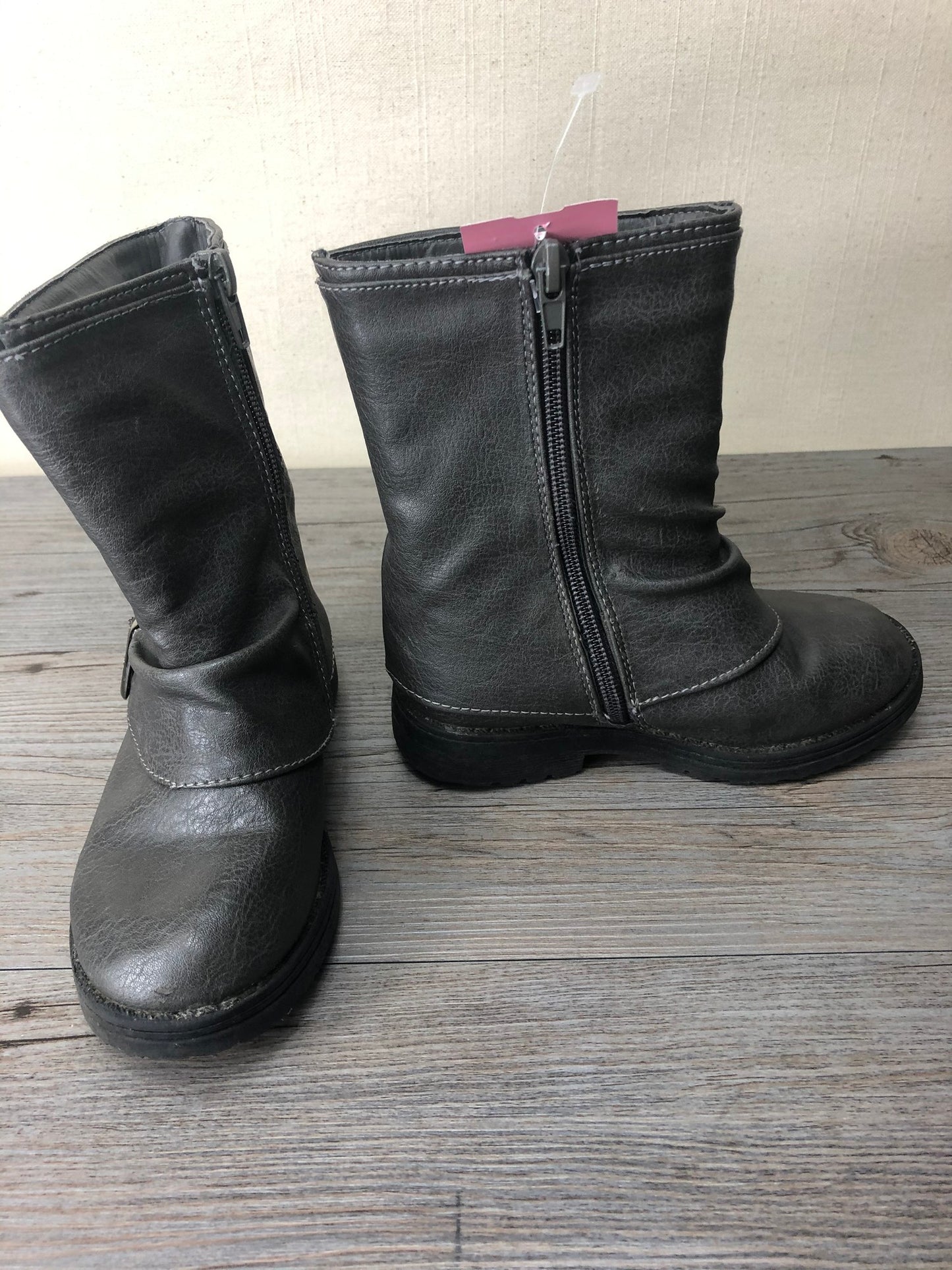 Grey Eddie Marc Kids Boots, 9T