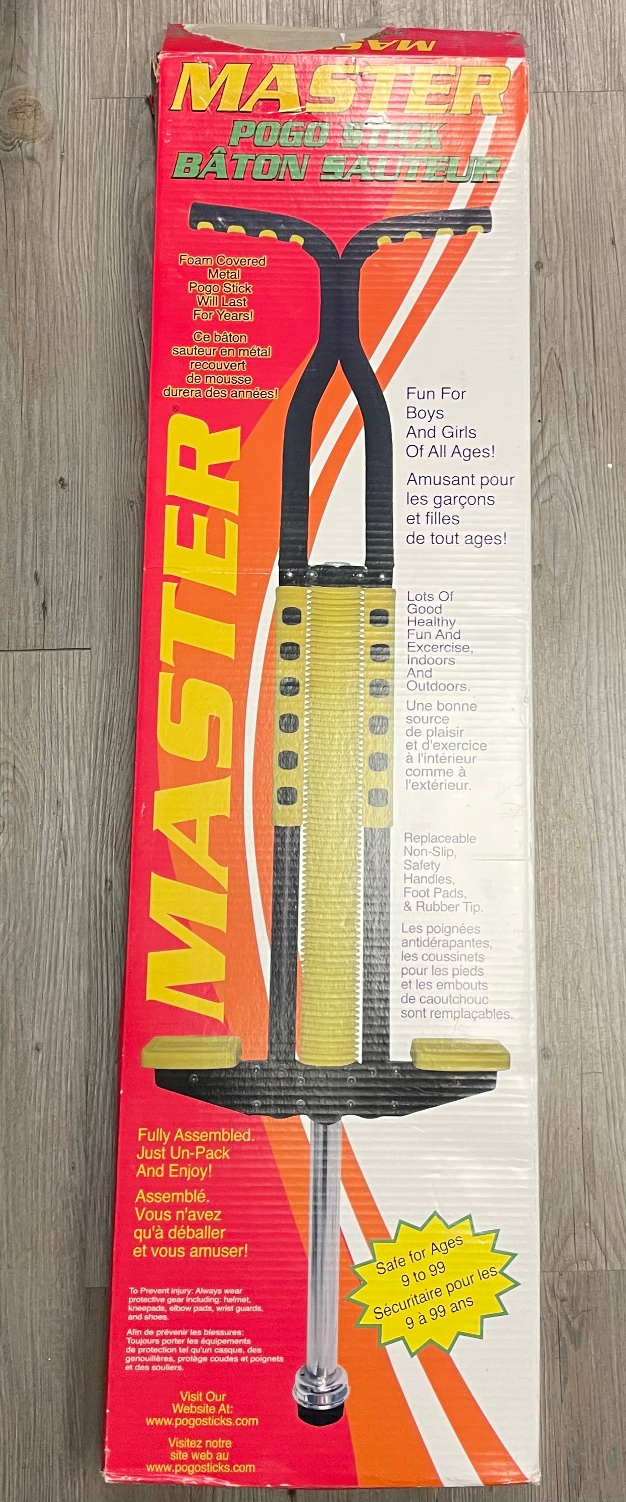 Yellow Master Maverick Pogo Stic, 9-99Y