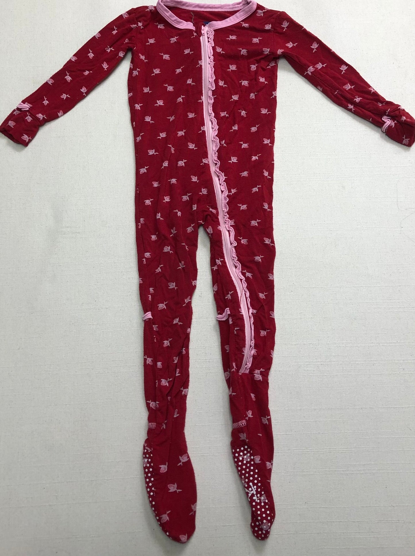 Red Kick Kee Pants Onesie, 12-18M