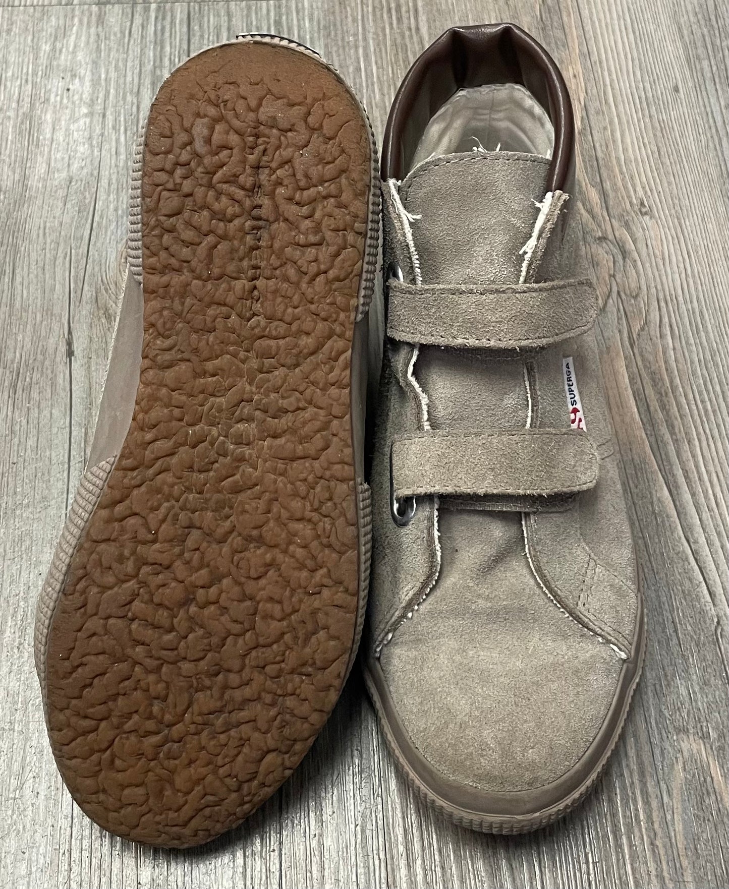 Beige Superga Suede Shoes, 2Y