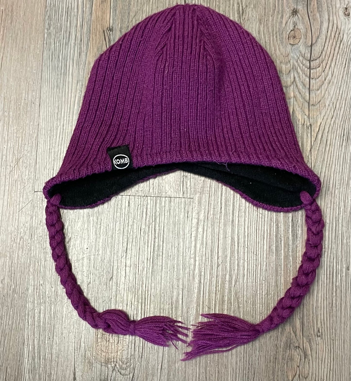 Purple Kombi Knit Lined Hat, 6-9M