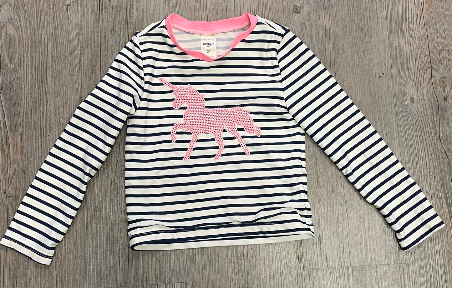 Navy OshKosh Rash Guard, 2Y