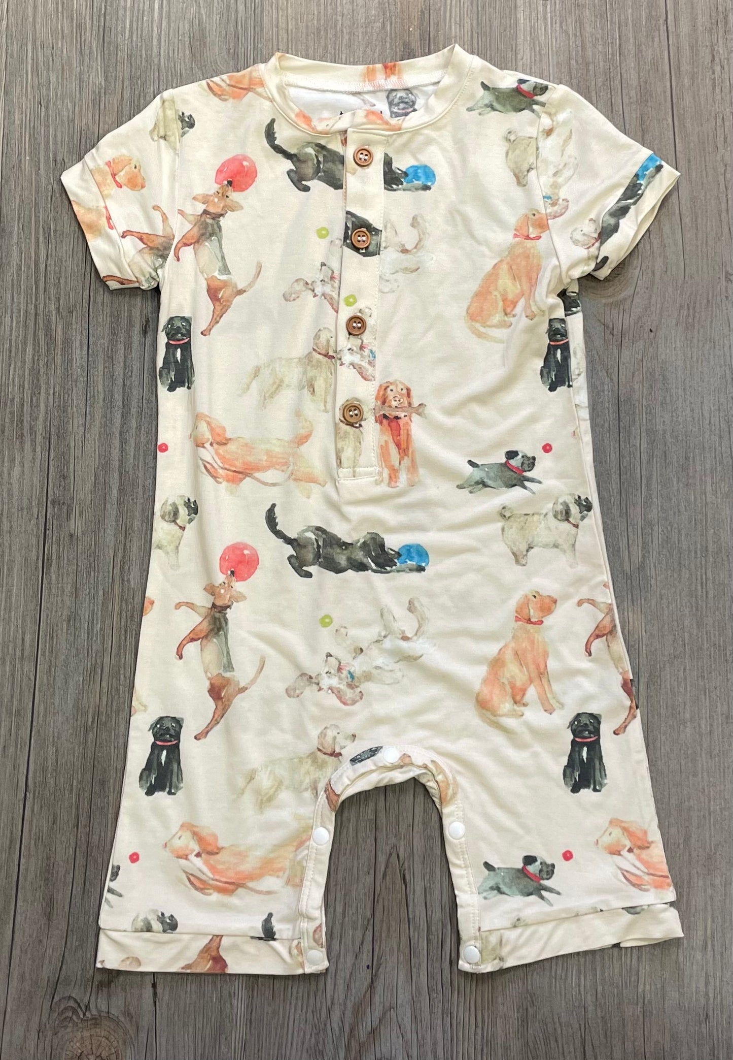 Dogs Tickety- Boo Romper, 6-9M