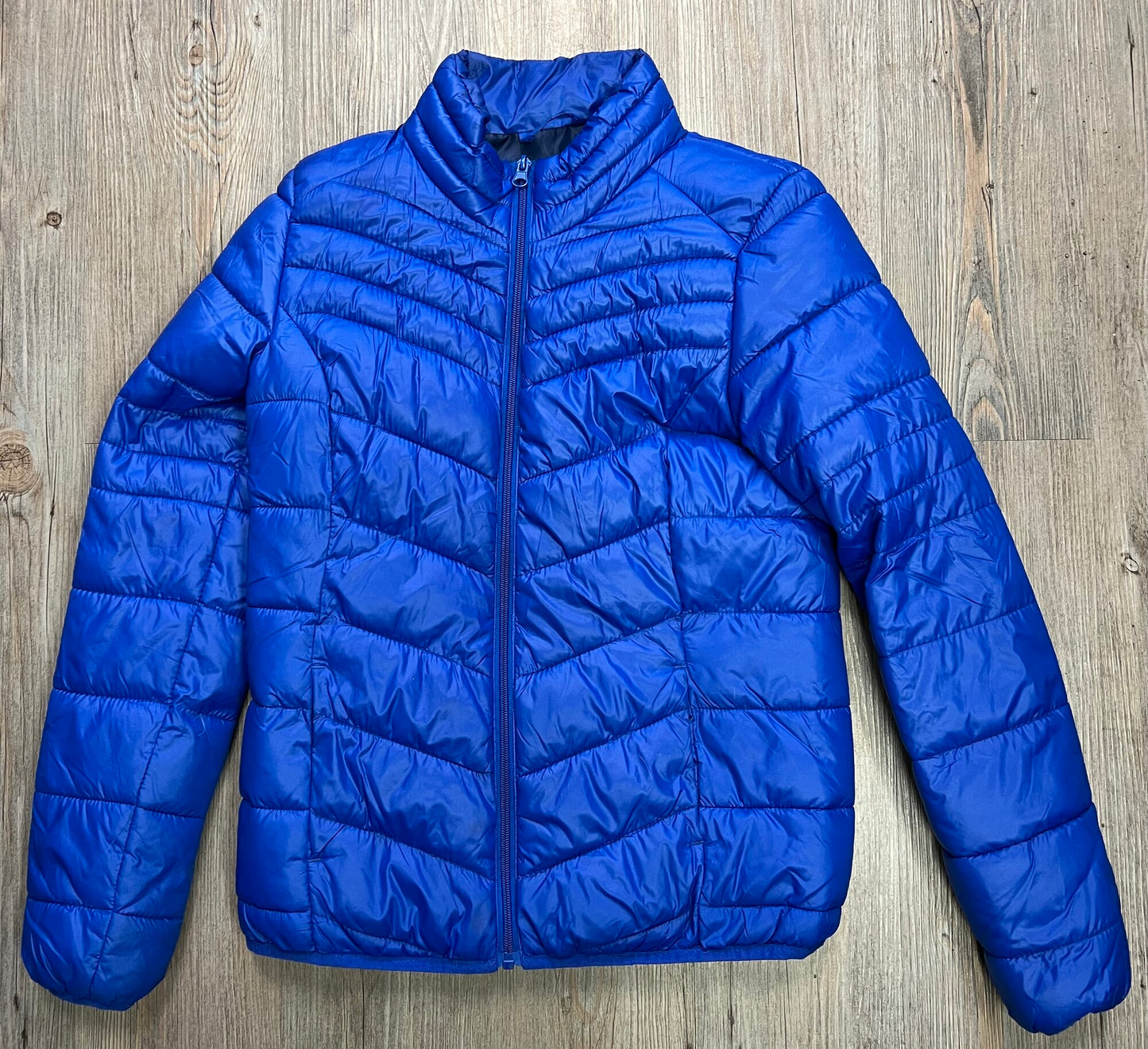 Blue George Puffer Jacket, 12-14Y