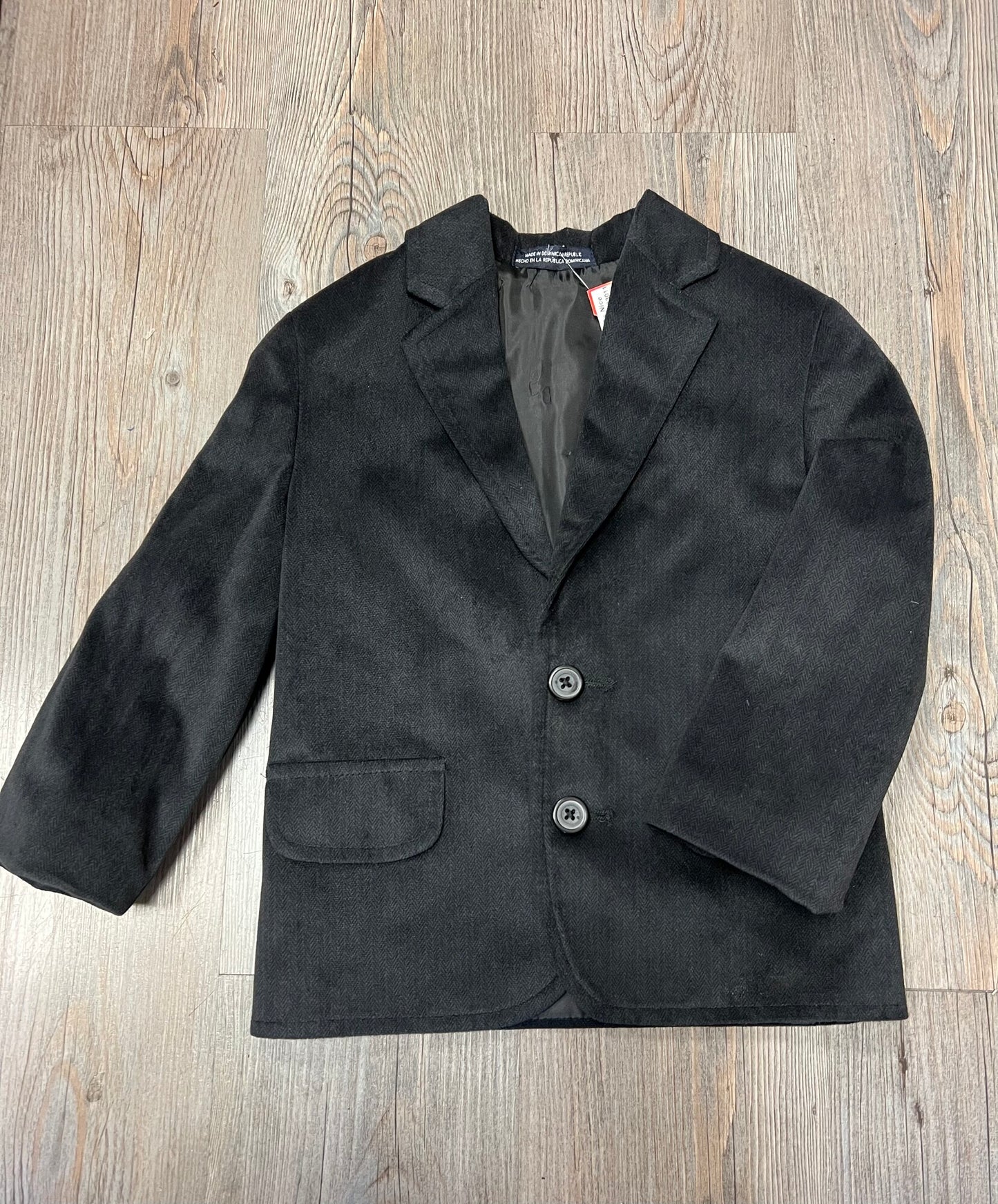 Grey Velvet Blazer, 3Y