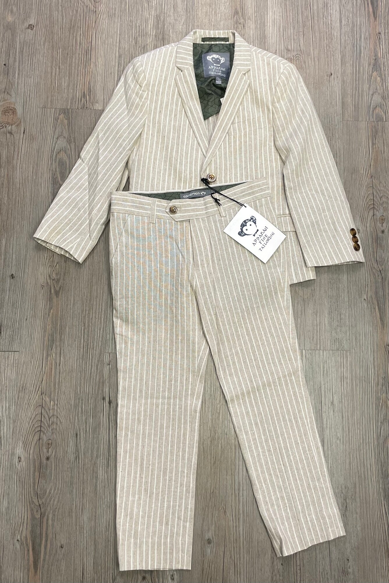 Sand Appaman 2 Pcs Striped Sui, 6Y