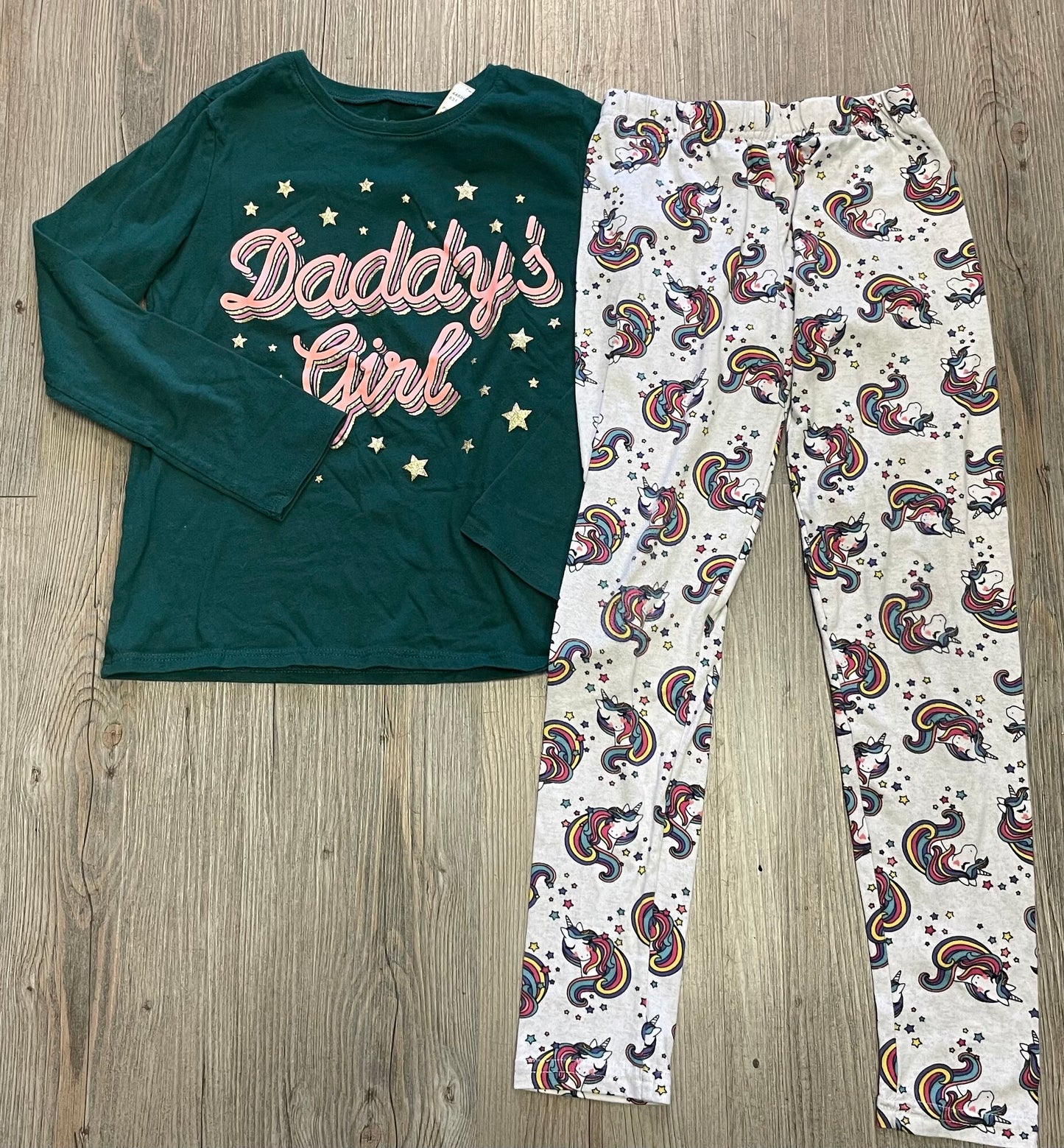 Green Childrens Place Pj Set, 7-8Y