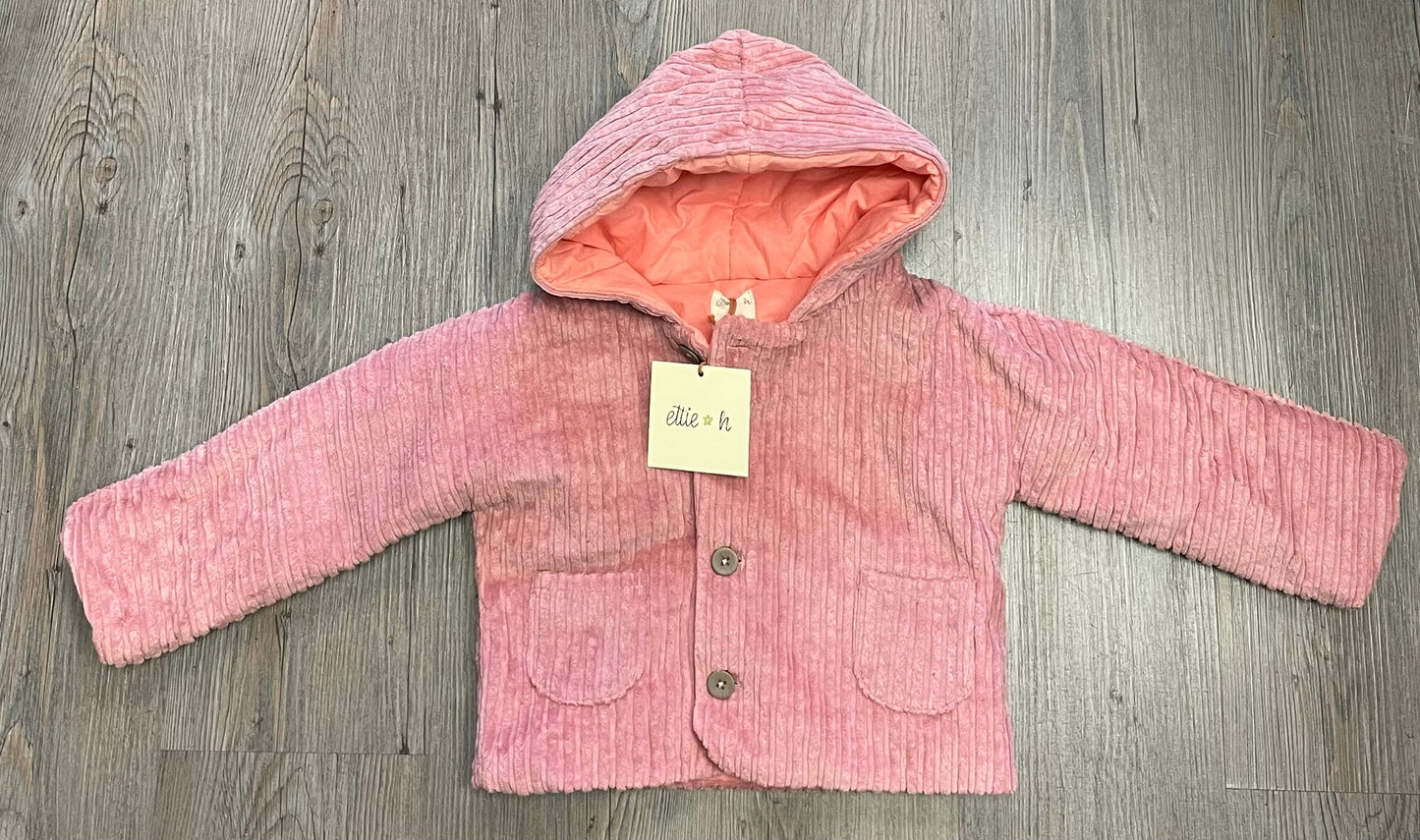 Pink Ettie + H Corduroy Jacket, 9-12M
