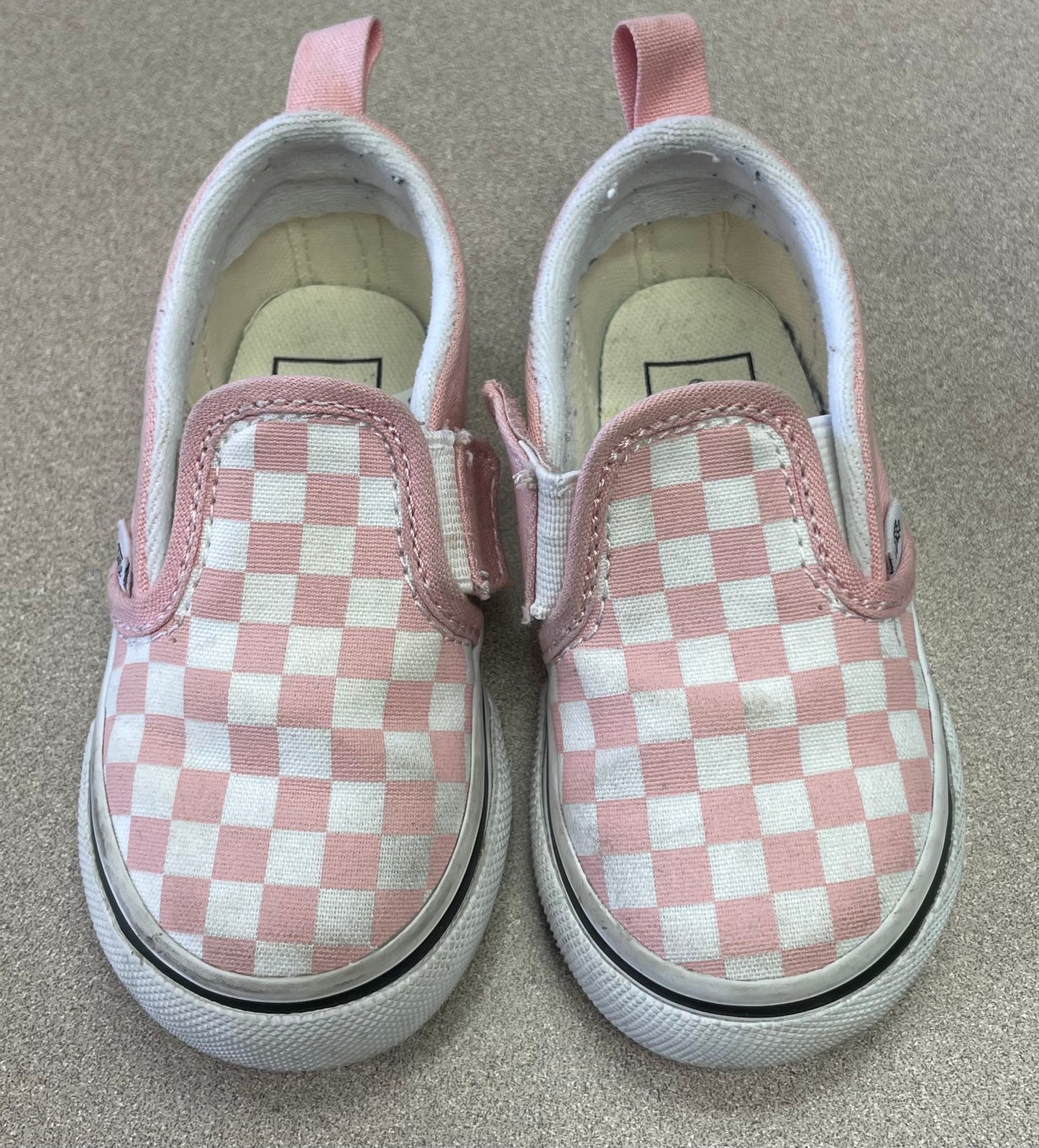 Pink Vans Slip On Shoes, 6T