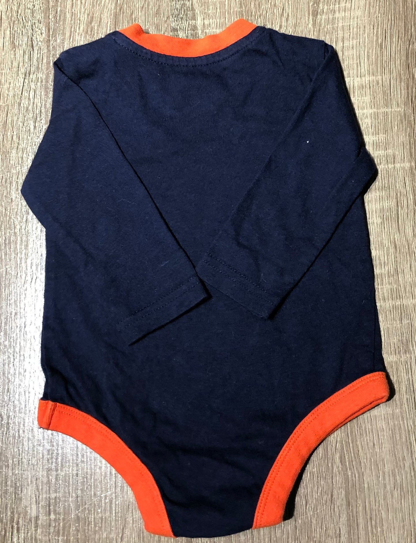 Navy George LS Onesie, 6-12M