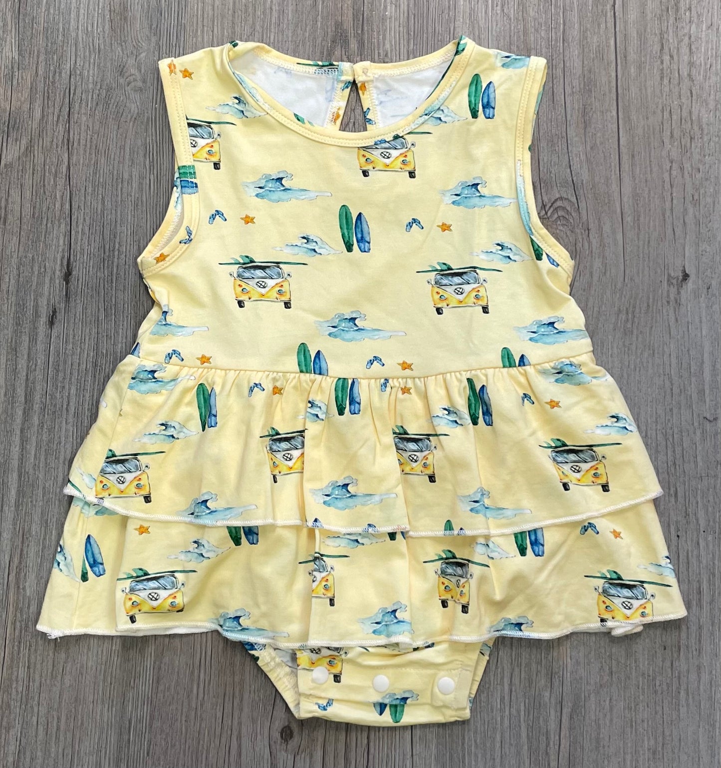 Surfing Tickety- Boo Ruffled Dres, 6-9M