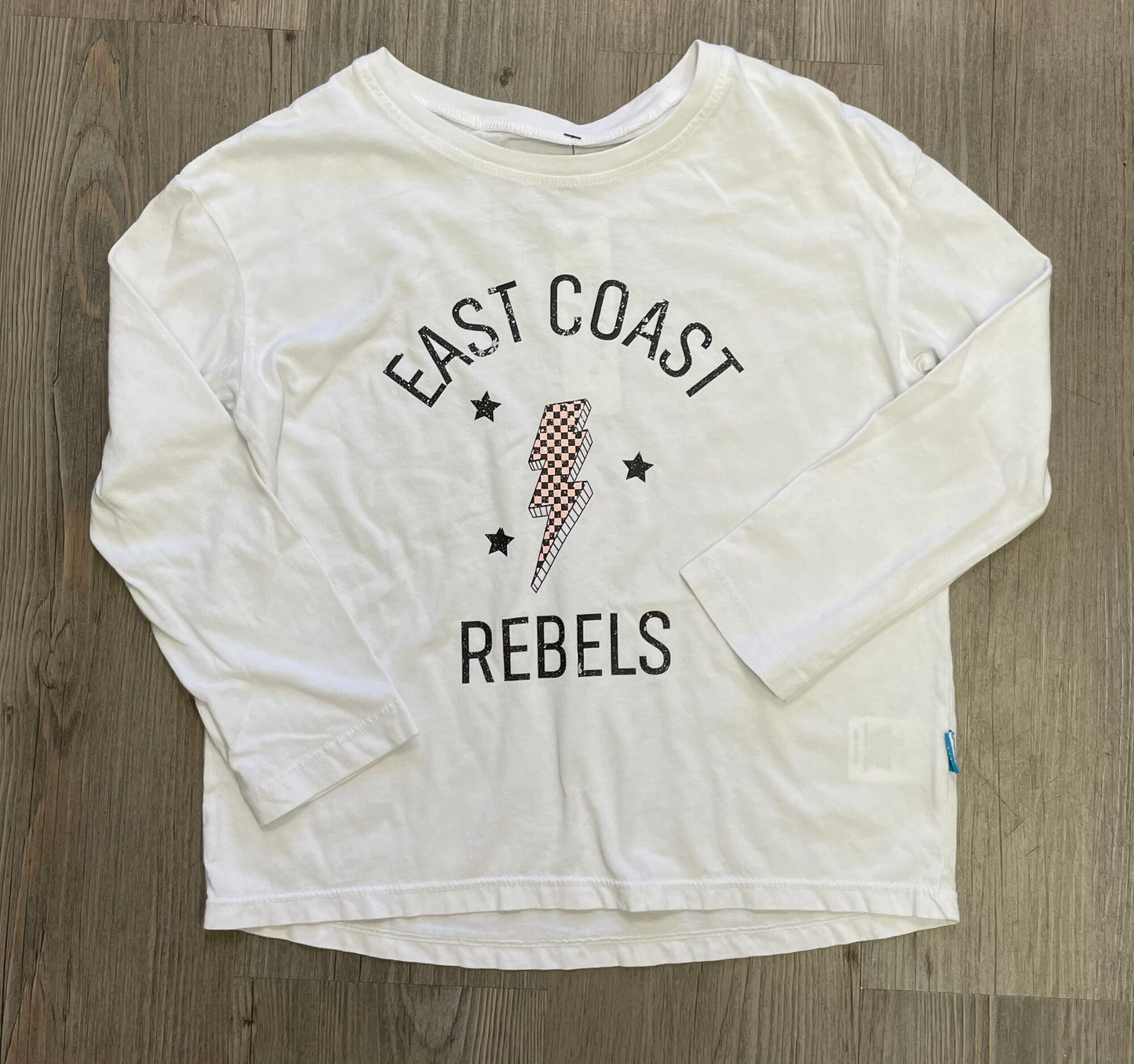 White F4A LS Tee, 6Y