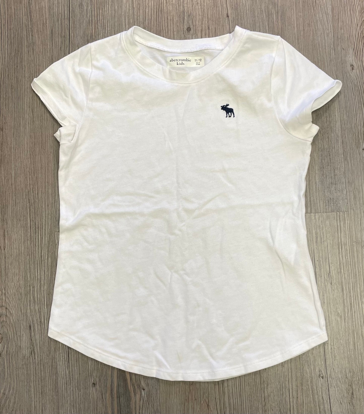 White Abercrombie Tee, 11-12Y