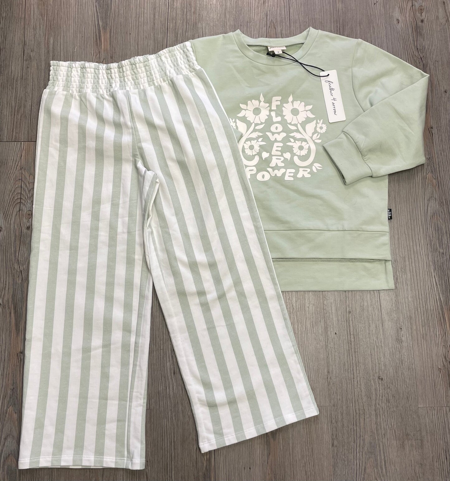 Seafoam F4A Sweat Set, 6Y