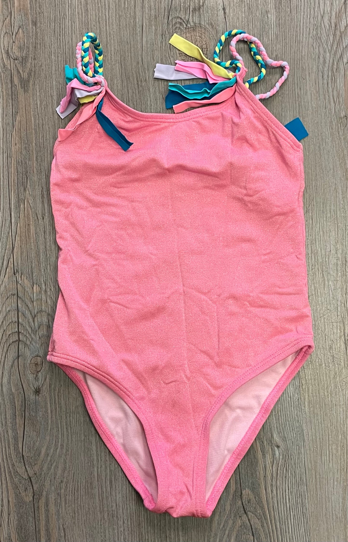Pink Beach Lingo Bathing Suit, 4-5Y