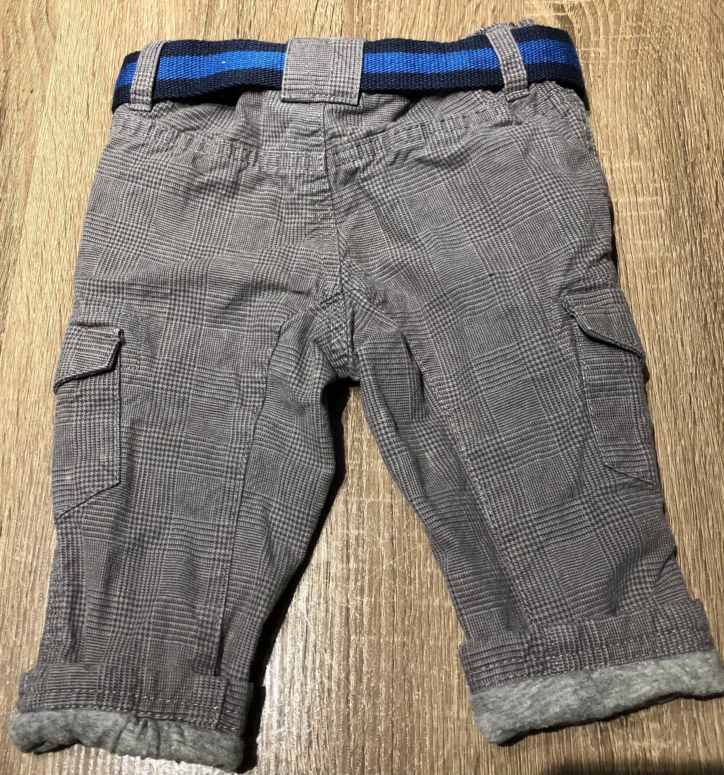 Grey H&M Lined Pants, 4-6M