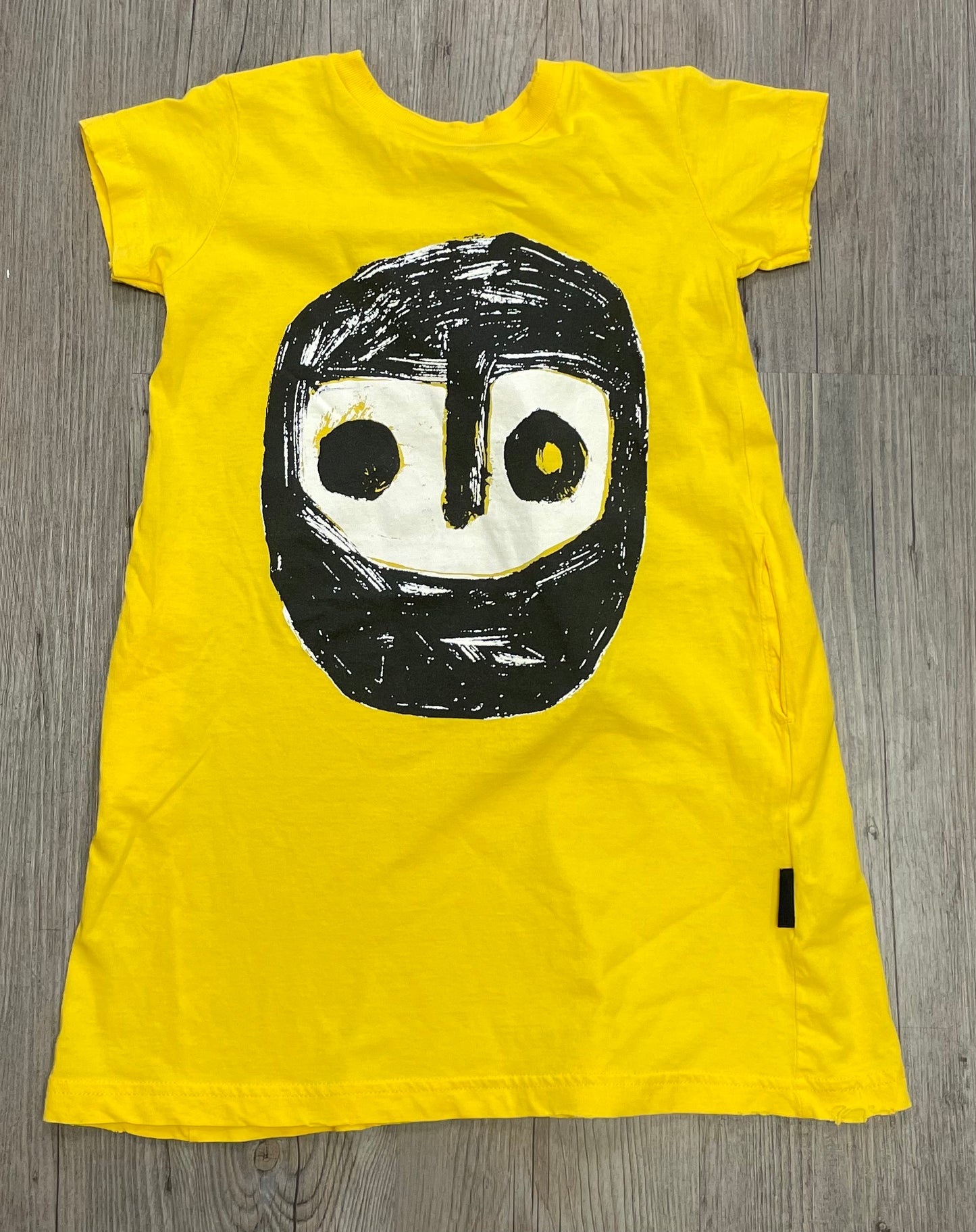 Yellow NUNUNU Dress, 3-4Y