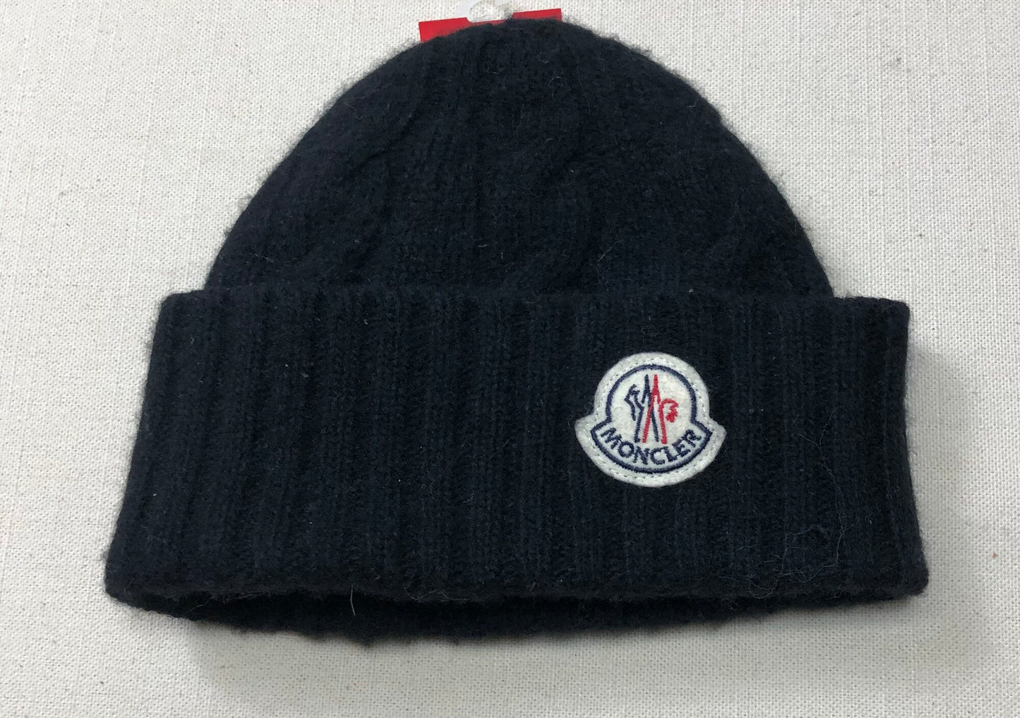 Black Moncler Cashmere Beanie, 1-2Y