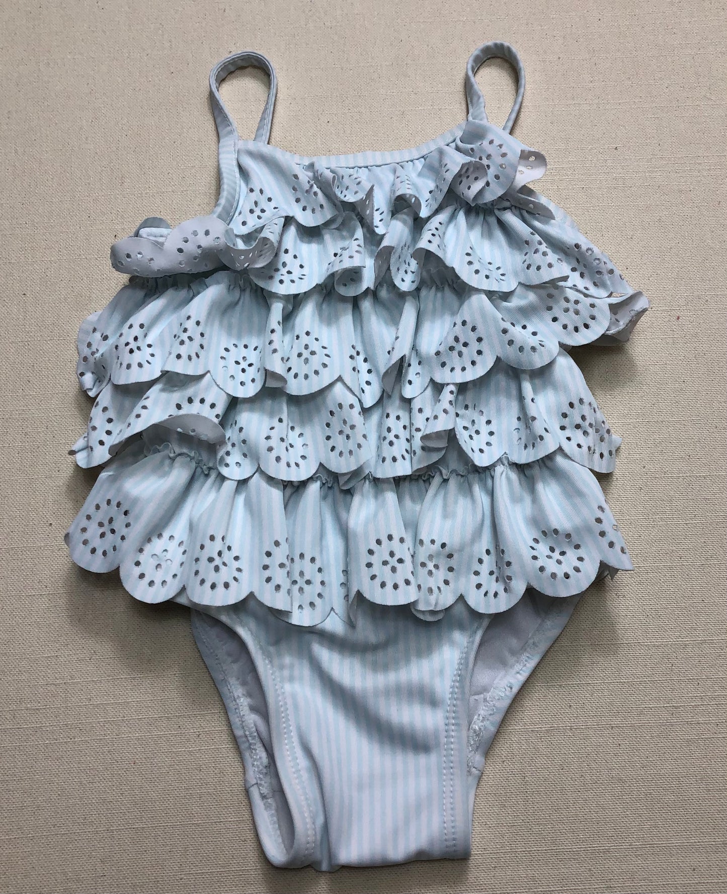 Striped Gap Bathingsuit, 6-12M