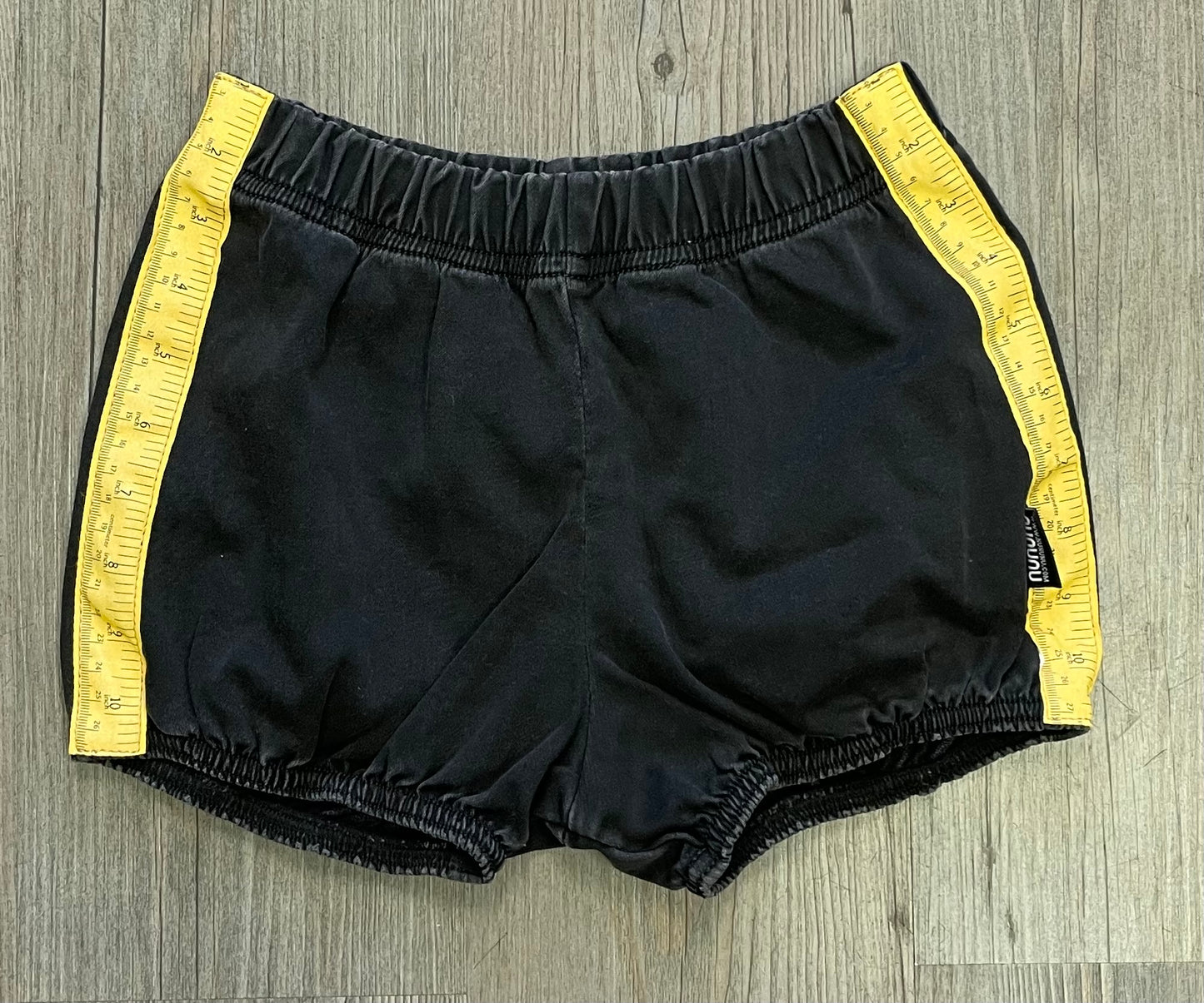 Black NUNUNU Shorts, 4-5Y
