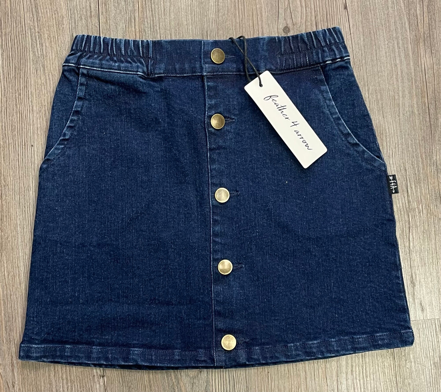 Blue F4A Denim Skirt, 6Y