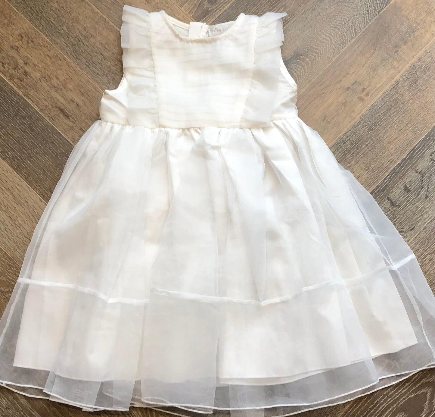 White Trish Scully Dress, 5Y