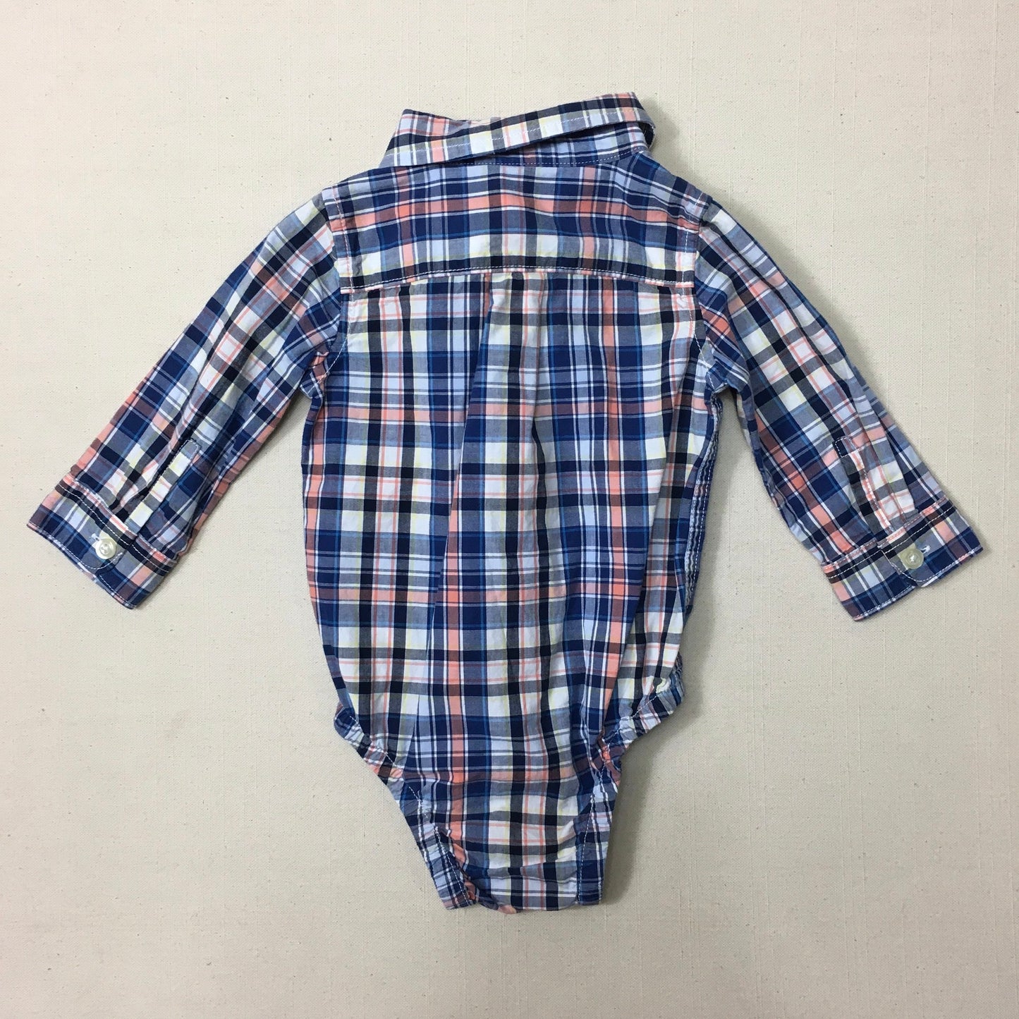 Plaid Gap Onesie Shirt, 6-12M