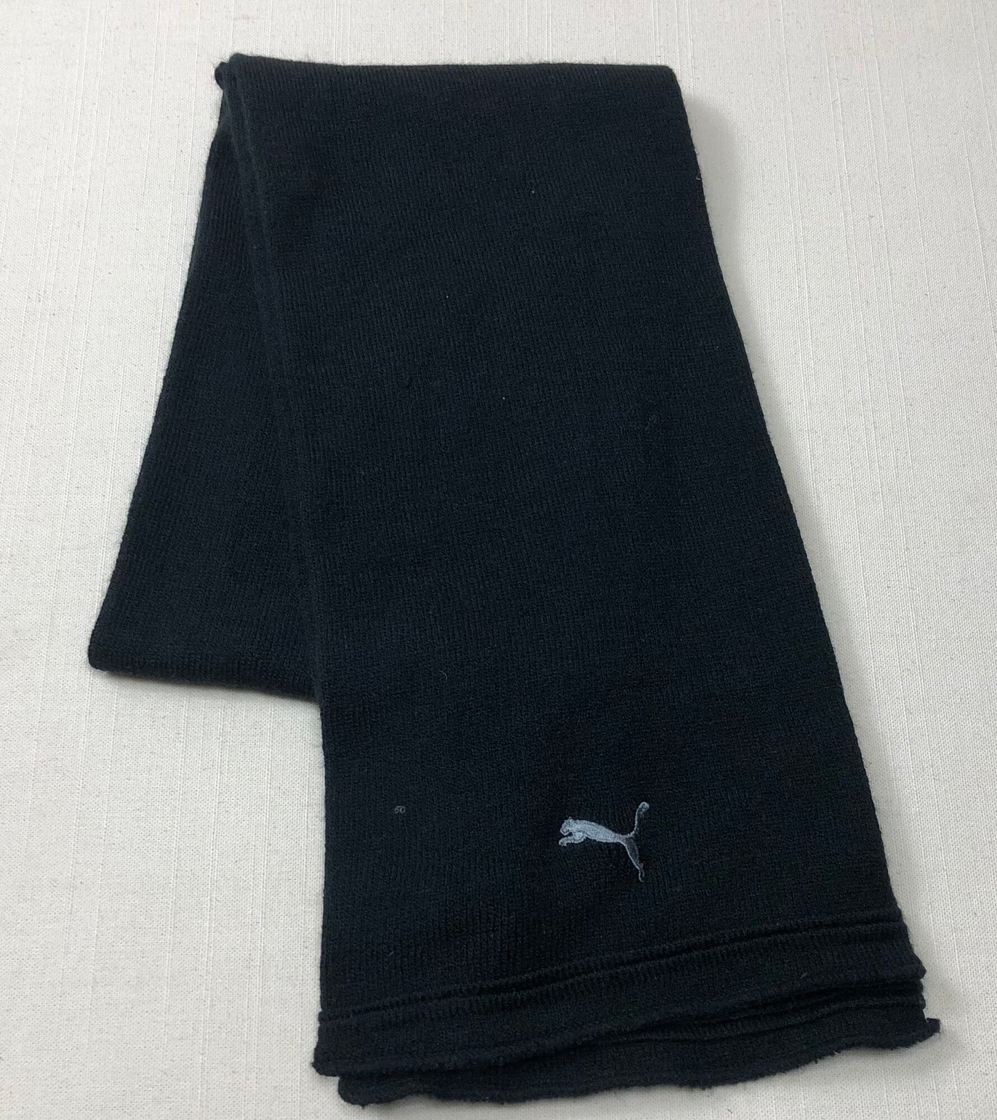Black Puma Scarf, One Size