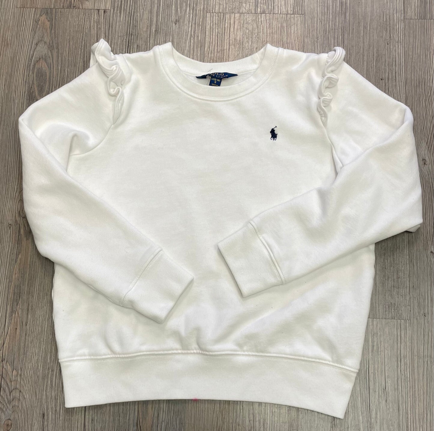 White Ralph Lauren Sweatshirt, 12-14Y