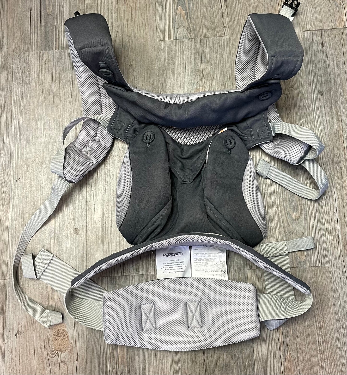 Grey Ergo Baby Carrier 360, 12-45lbs