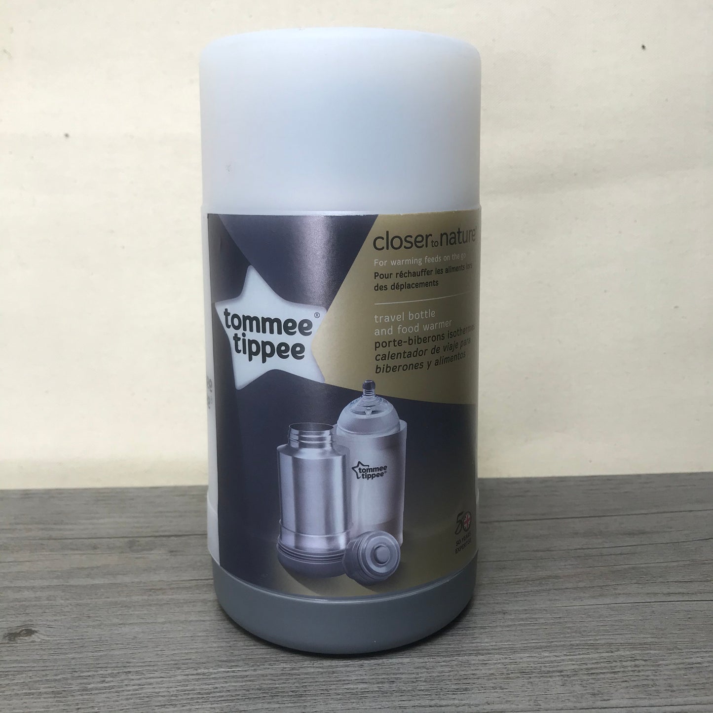 White Tommeetippee- Travel Bott, 500ml