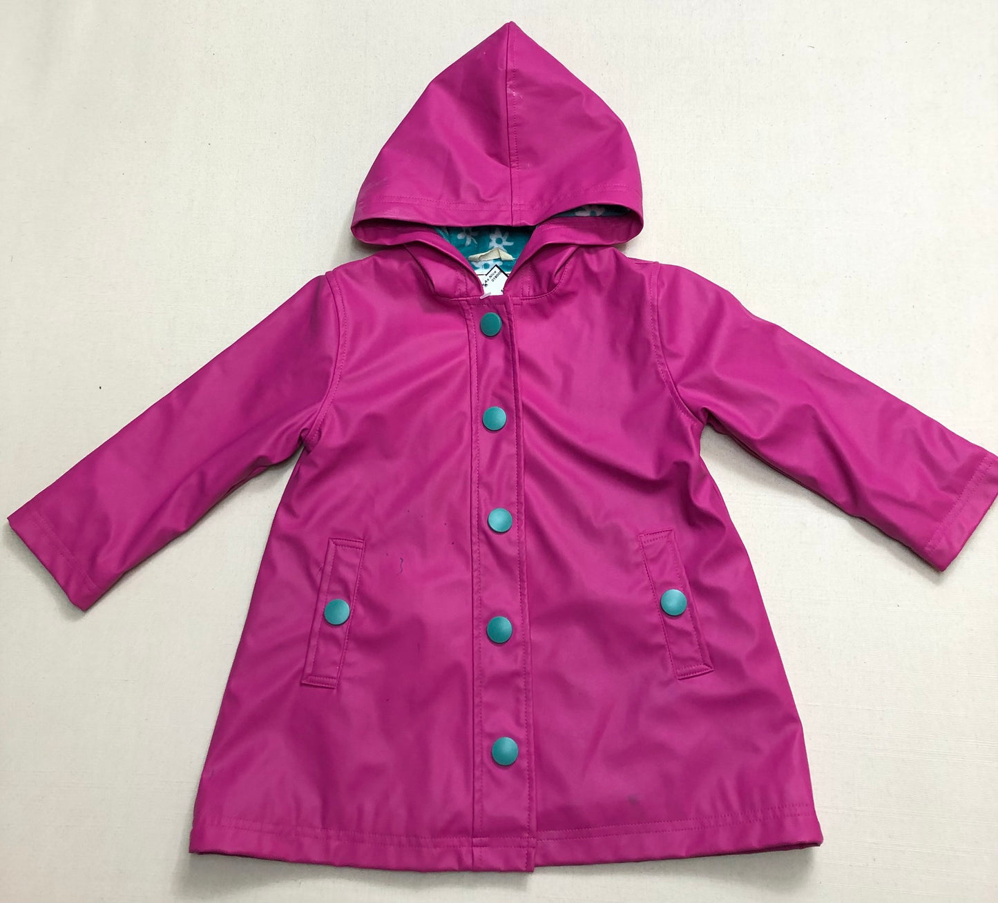 Pink Hatley Lined Rain Jacket, 3Y