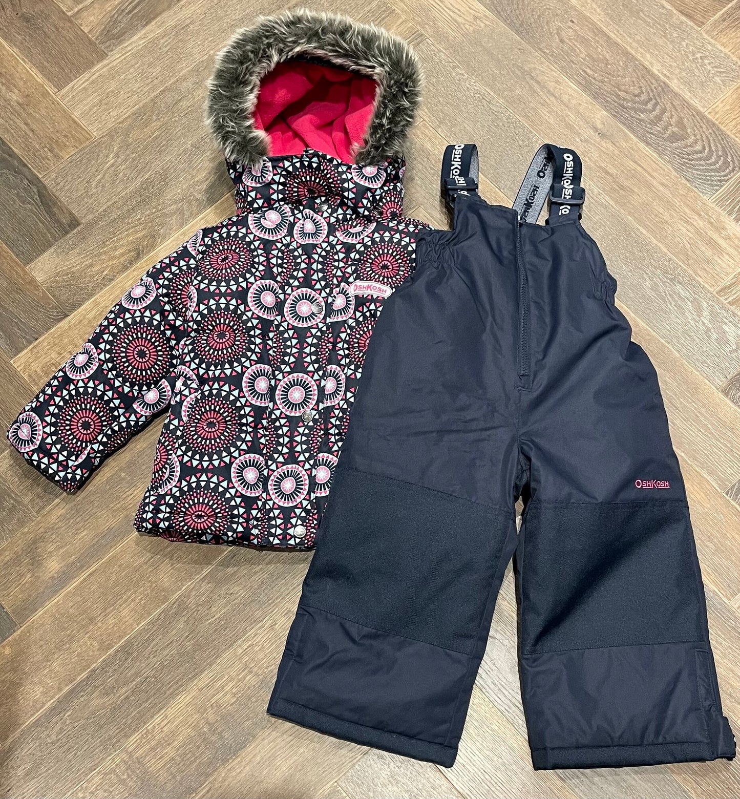 Multi Oshkosh Snow Suit Set, 2Y