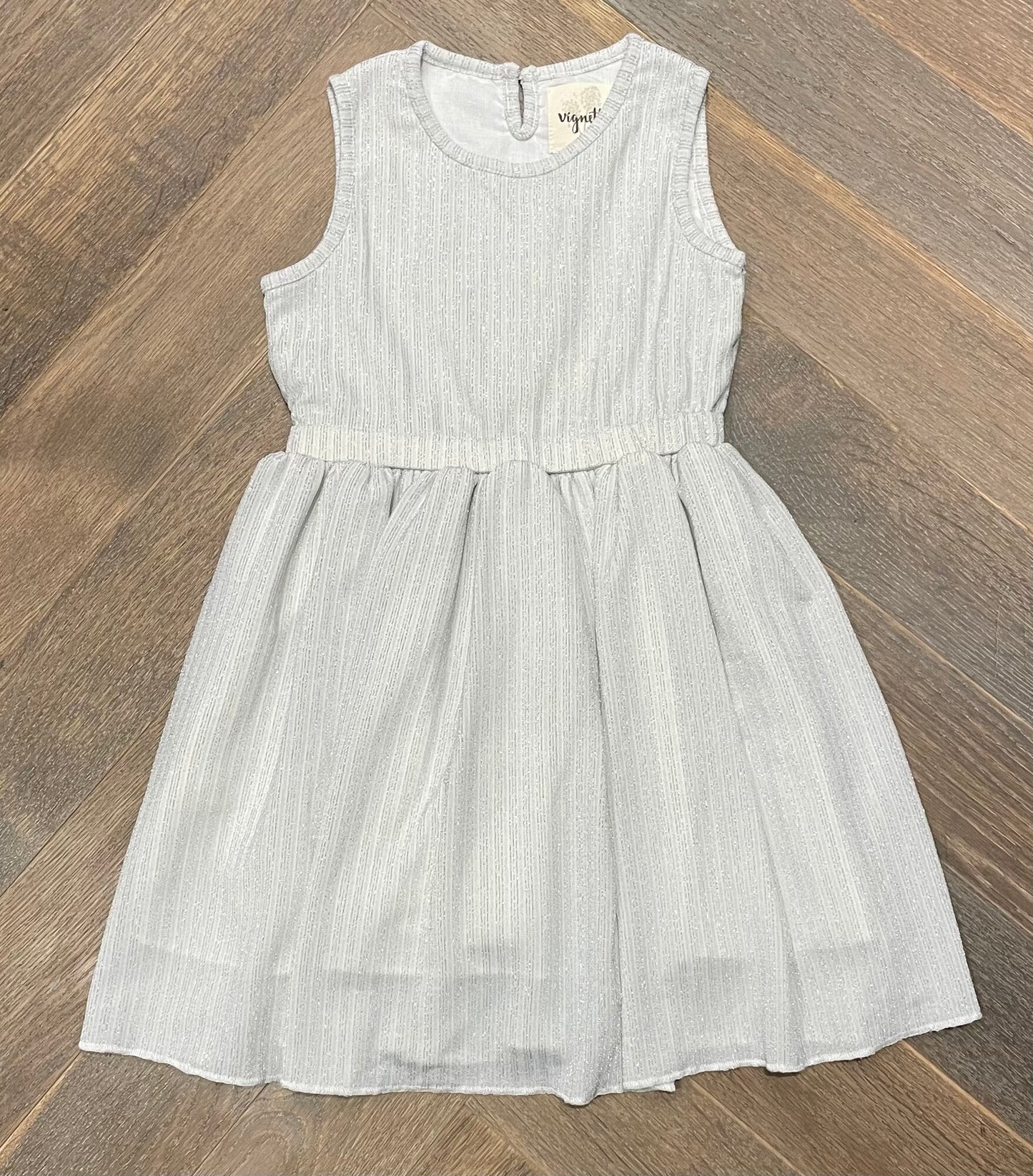 Silver Vignette Dress, 4Y