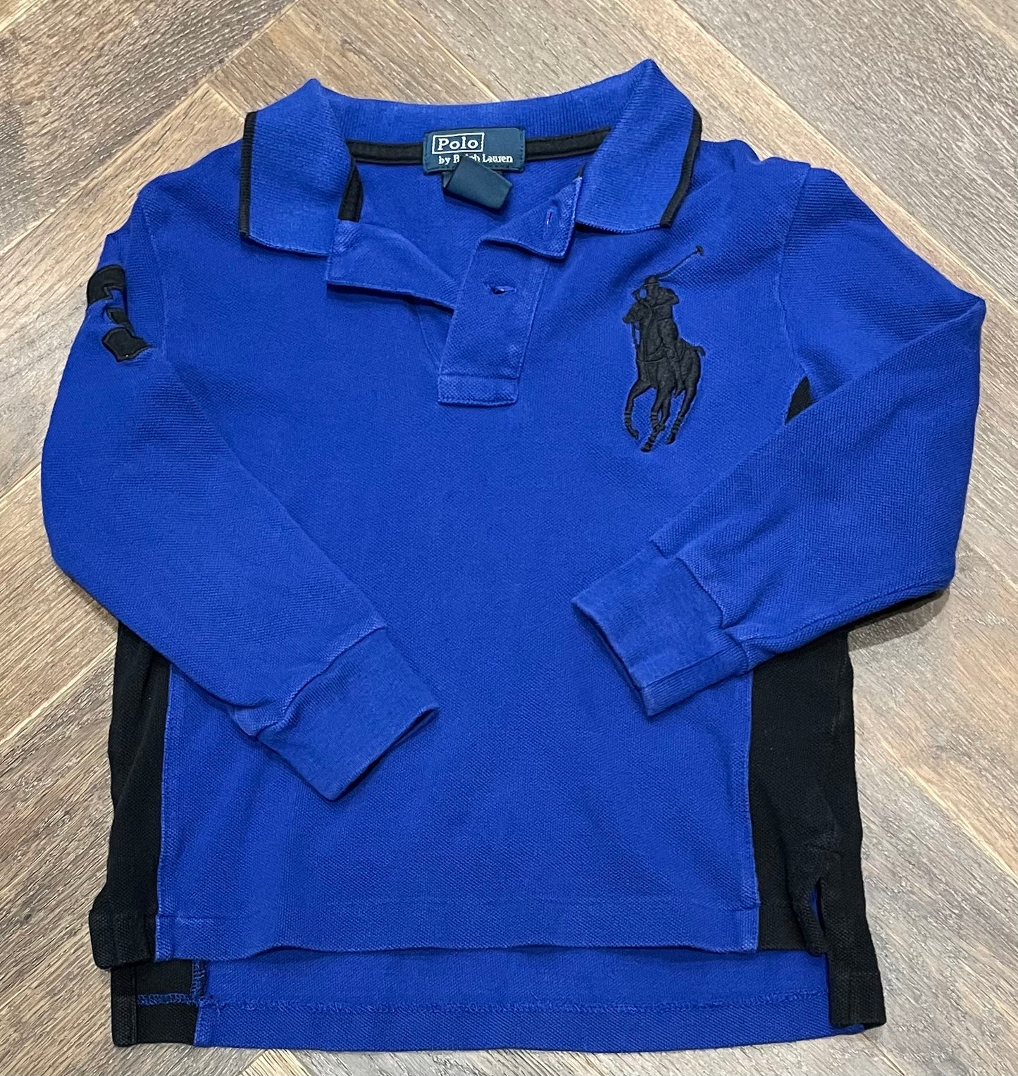 Blue Polo Ralph Lauren LS, 4Y