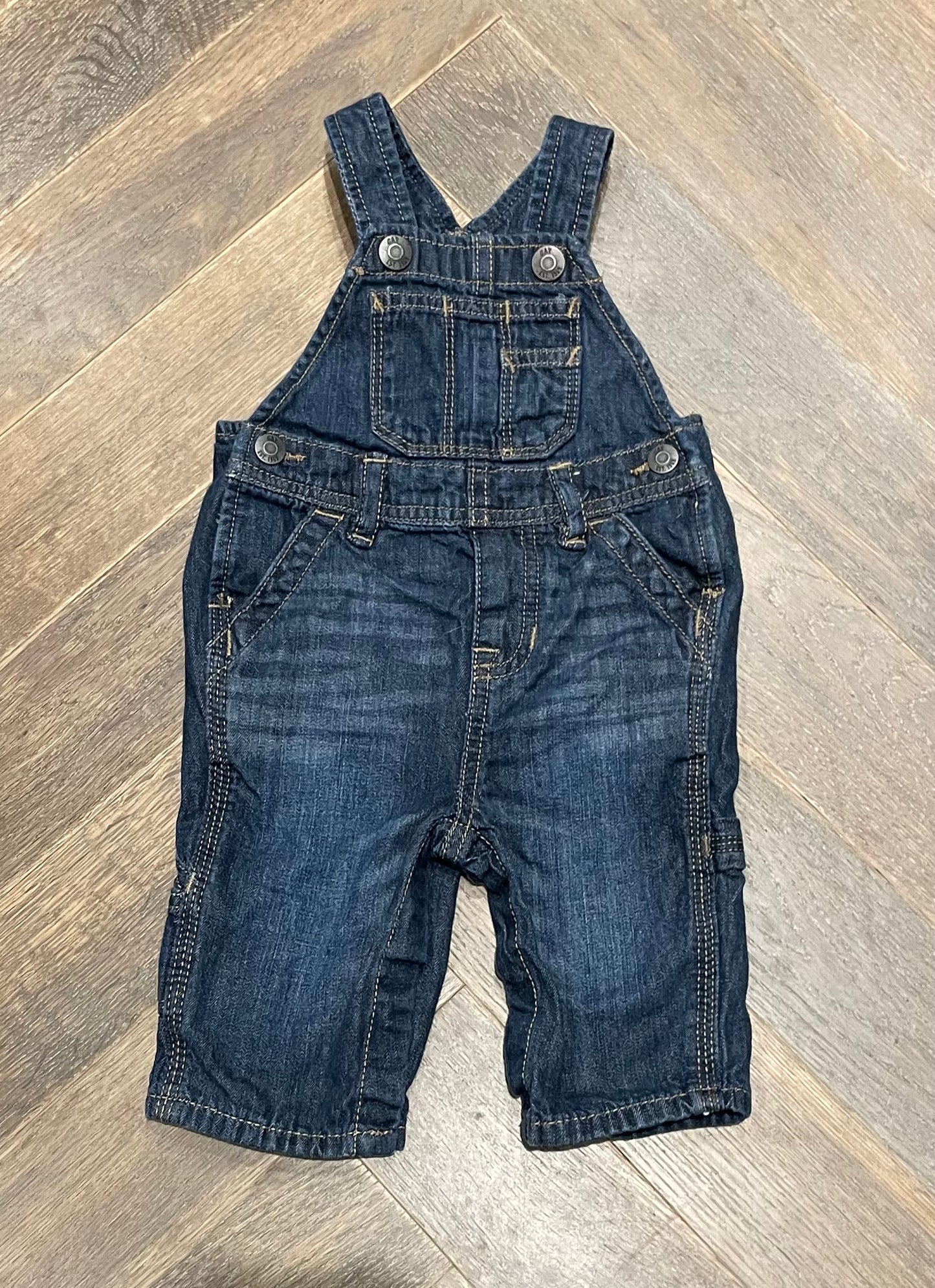 Blue Gap Romper, 3-6M