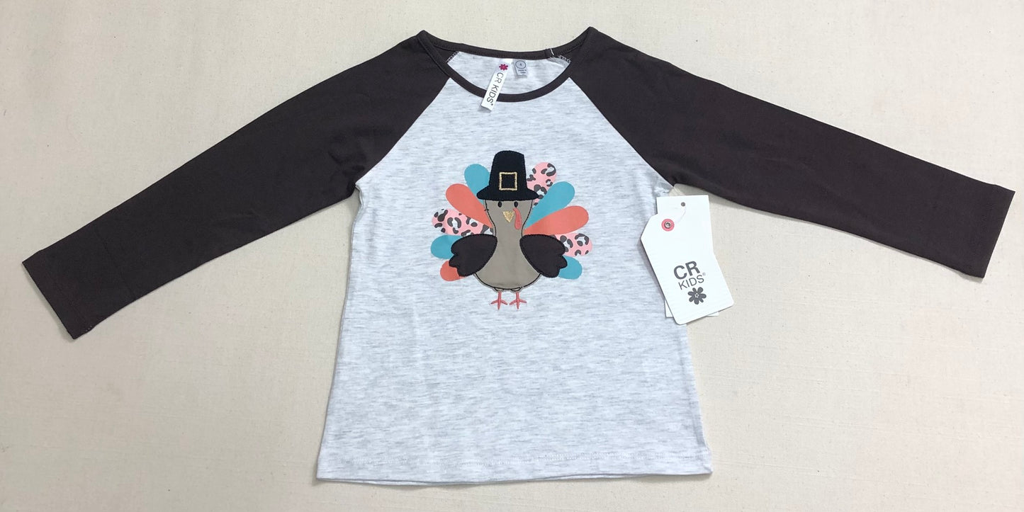 Brown CR Kids Turkey Top 4665, 4Y