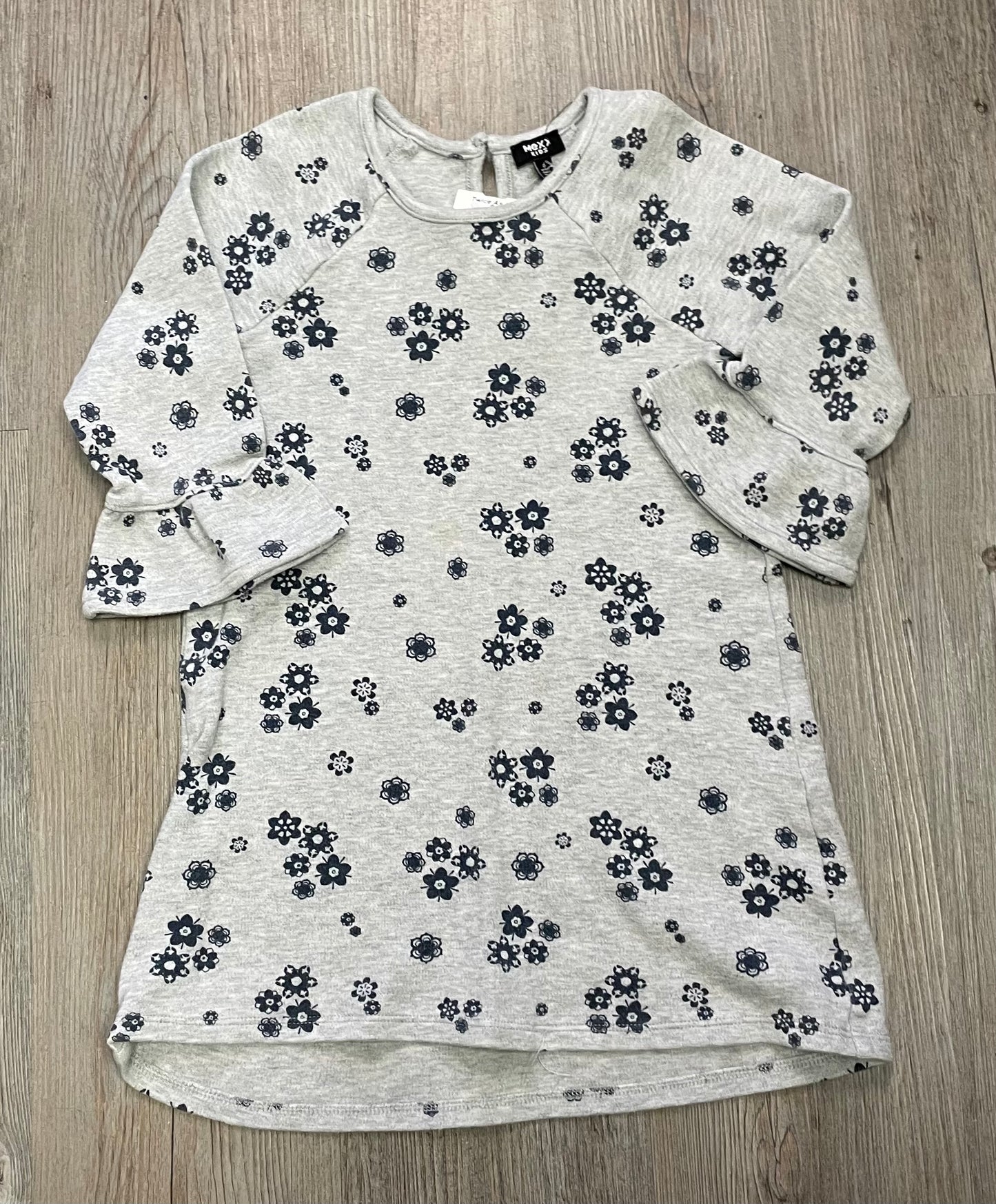 Grey Mexx Dress LS, 6Y