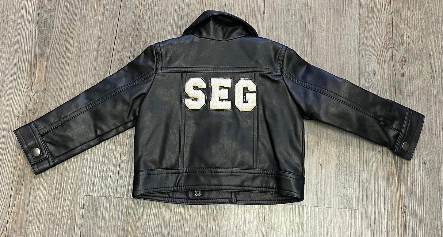 Black Joe Fresh Leather Jacket, 12M