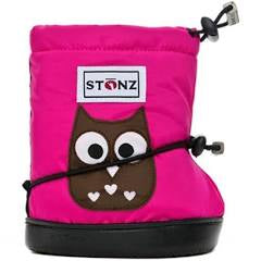Fuchsia Stonz Bootie - Owl, Medium