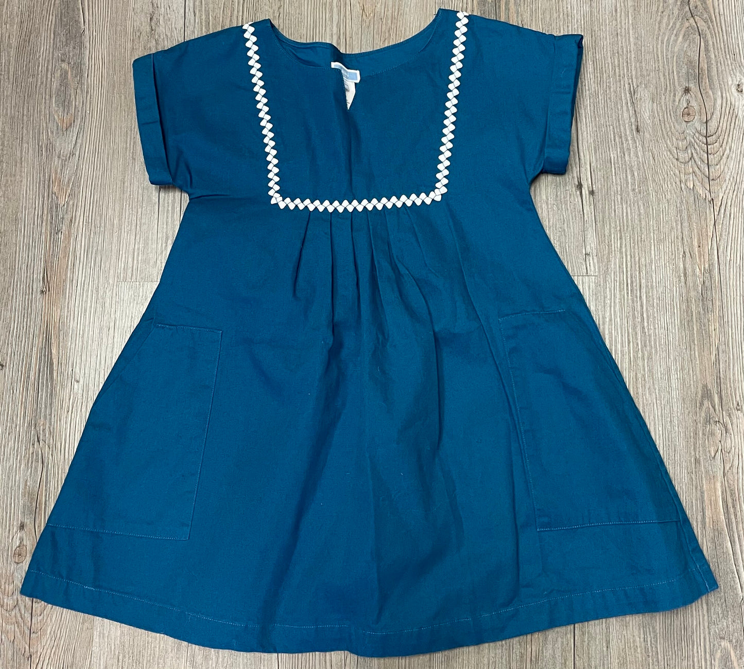 Blue Jacadi Denim Dress, 6Y