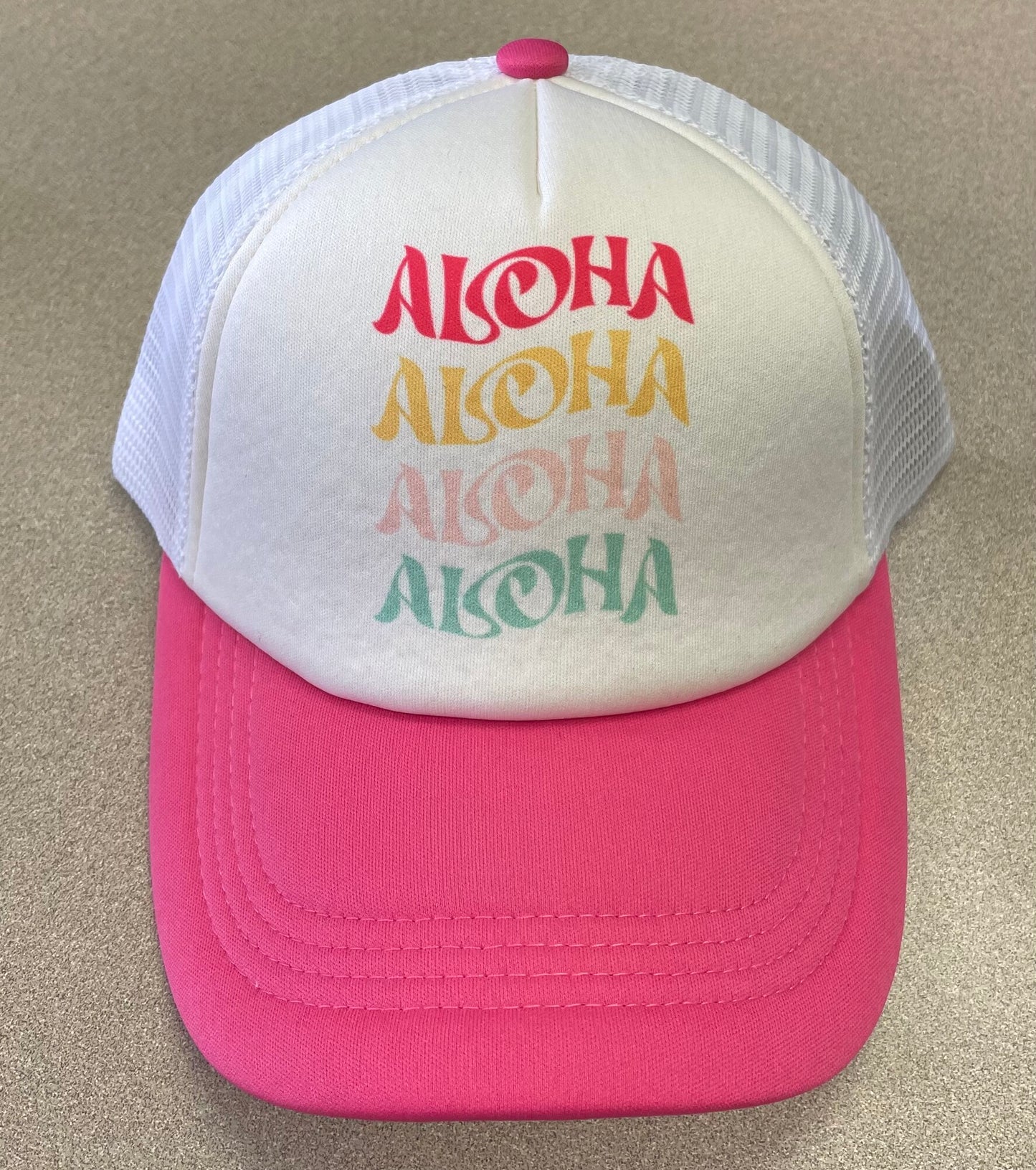 White F4A Trucker Hat, Youth